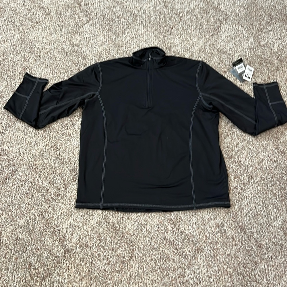 NWT! Storm Creek Men’s Half Zip Pullover. Black. SZ XL